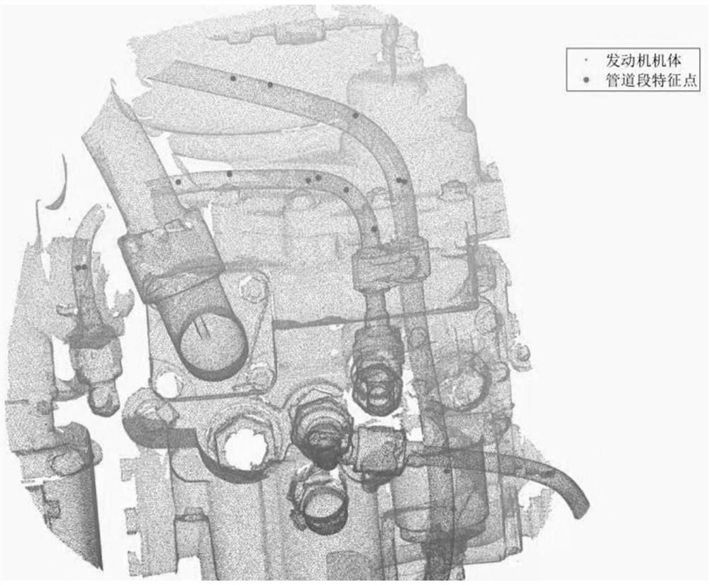 A four-dimensional space-time sensing method for free-bending pipeline detection and point cloud completion in large scenes