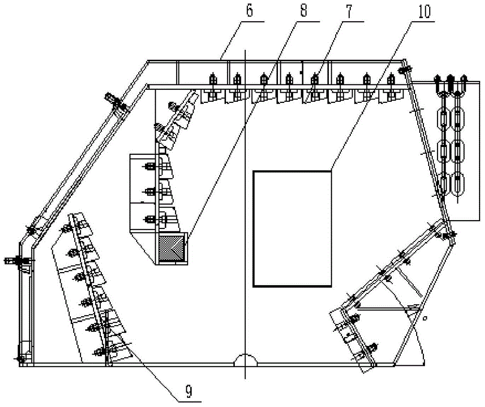 Large-sized vortex two-in-one impact crusher