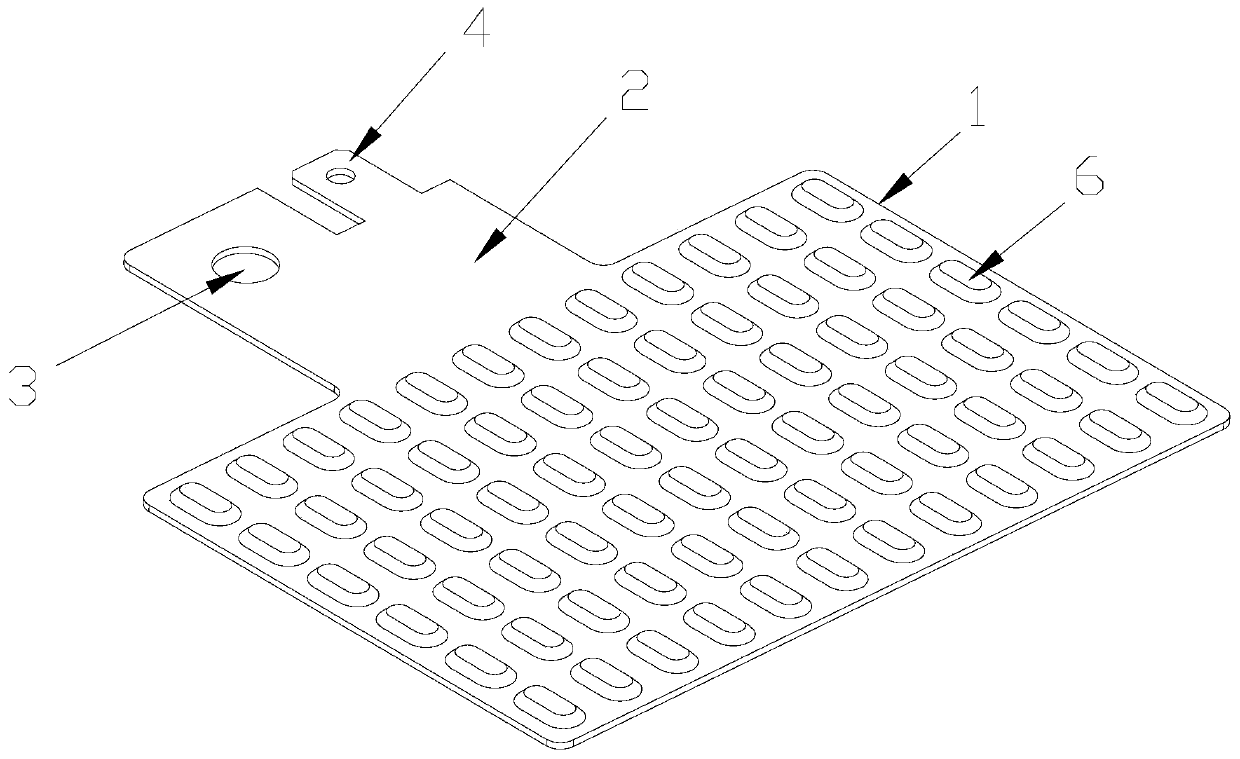 Current collector plate used for hydrogen fuel cell stack