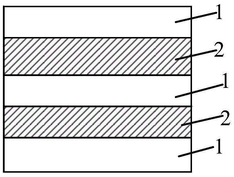 CoFe2O4/BaTiO3 layered magnetoelectric composite material and preparation method thereof