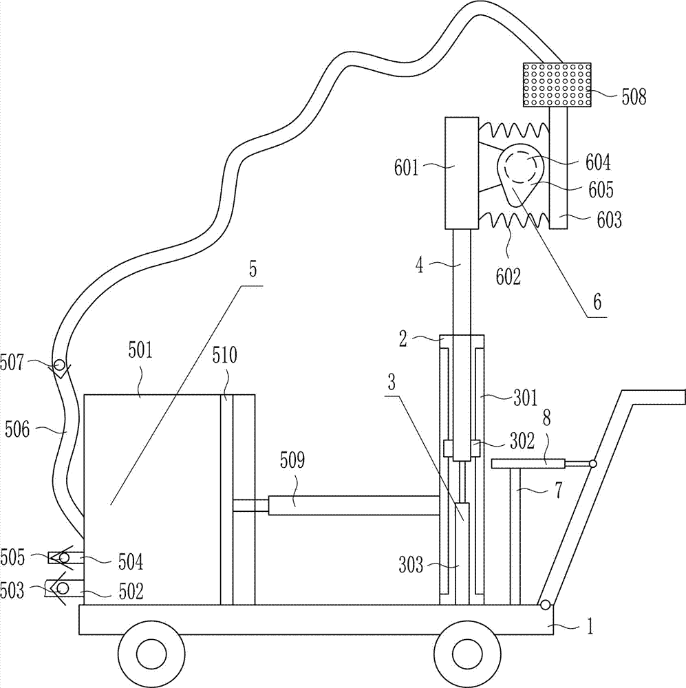 Sprinkling device for garden greening