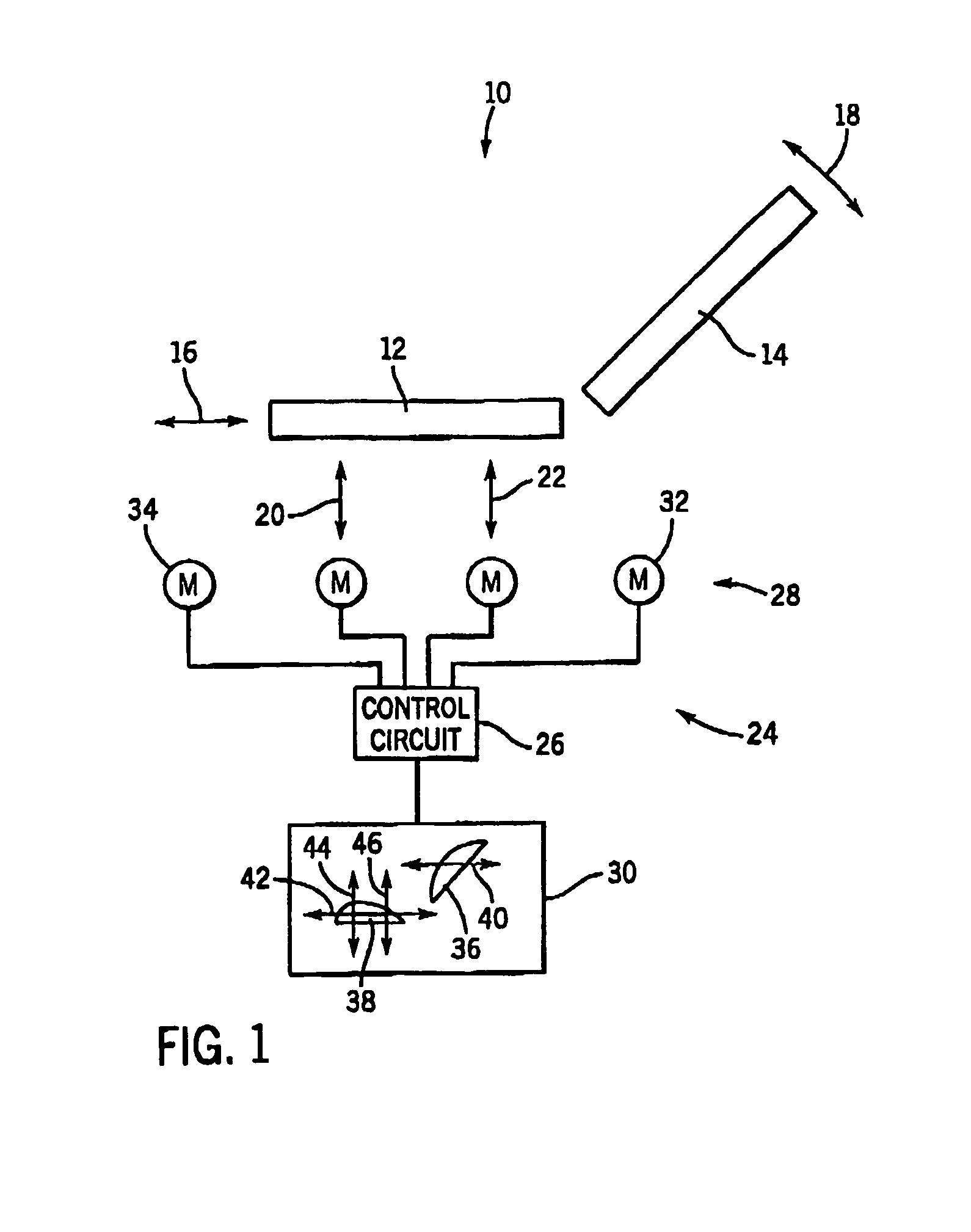 Vehicle seat having an electronic control system