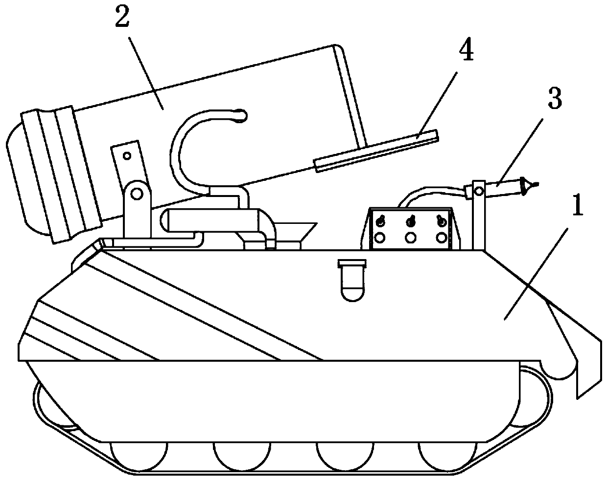 Fire fighting robot with air impact cannon