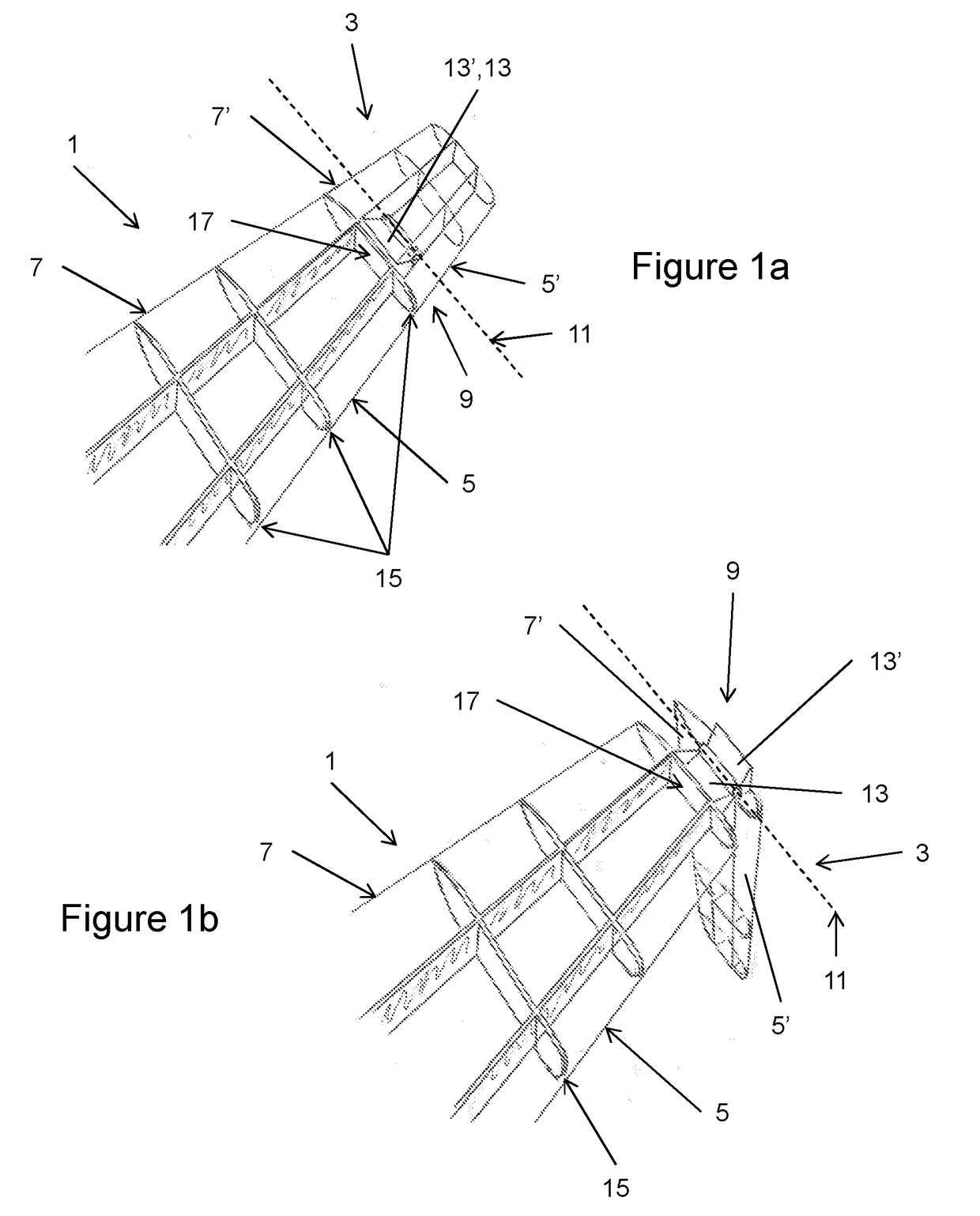 A passenger aircraft with a downwardly foldable wing tip device