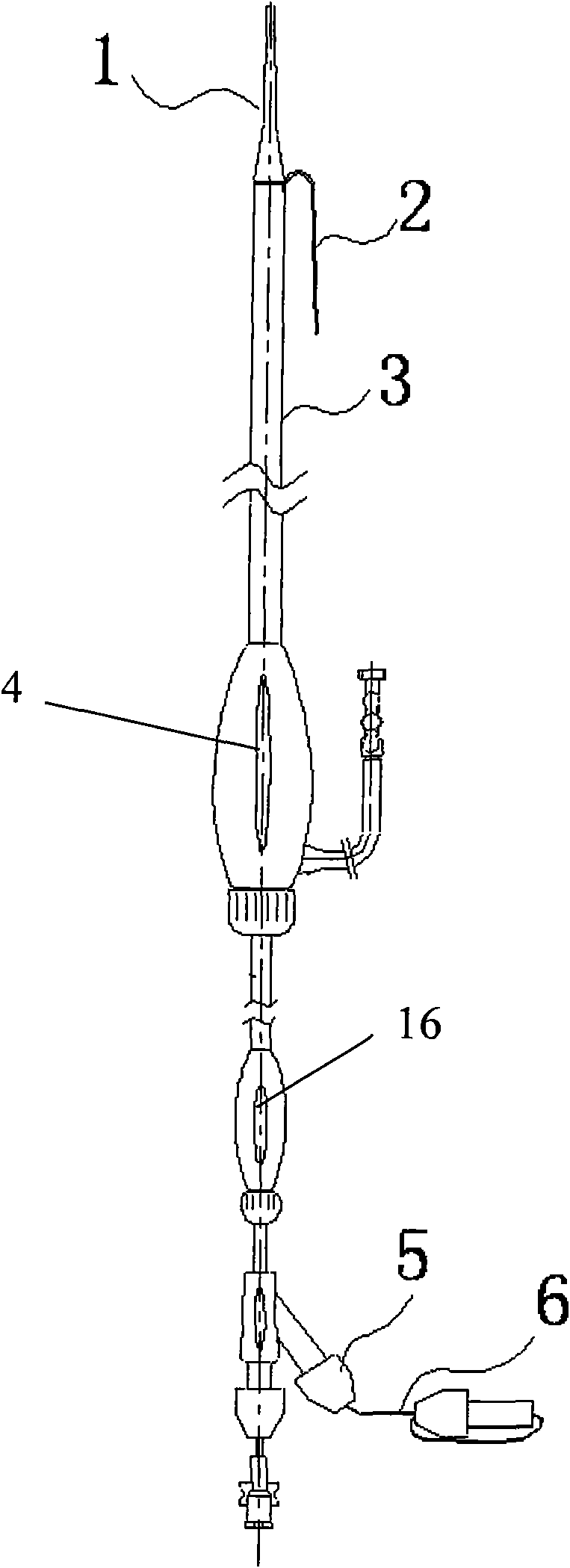 Branched membrane-covered support conveying system and conveying method thereof