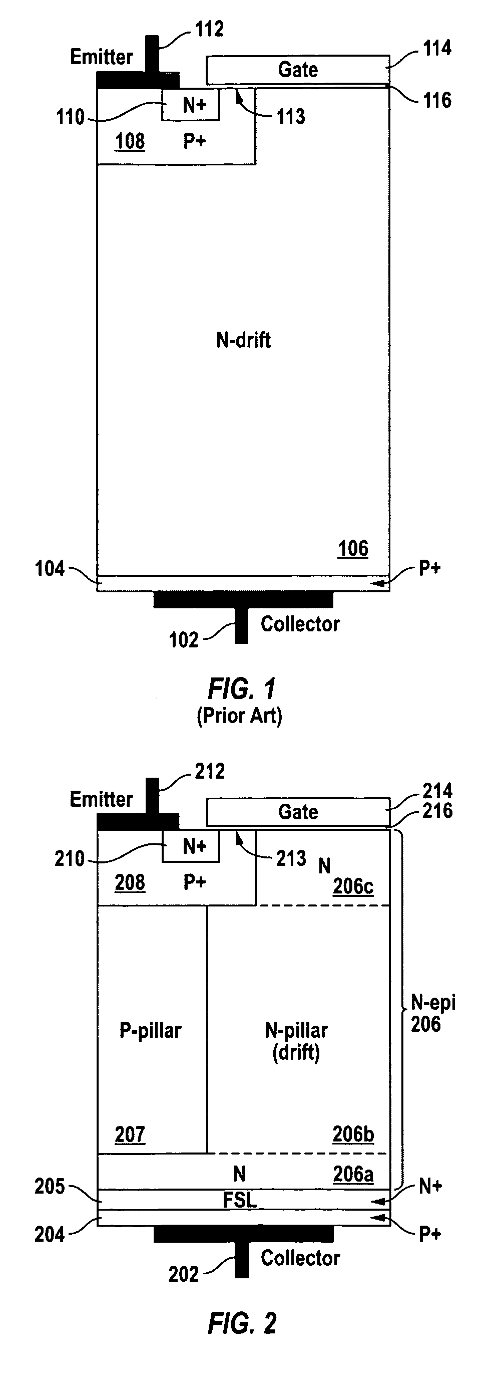 Charge balance insulated gate bipolar transistor