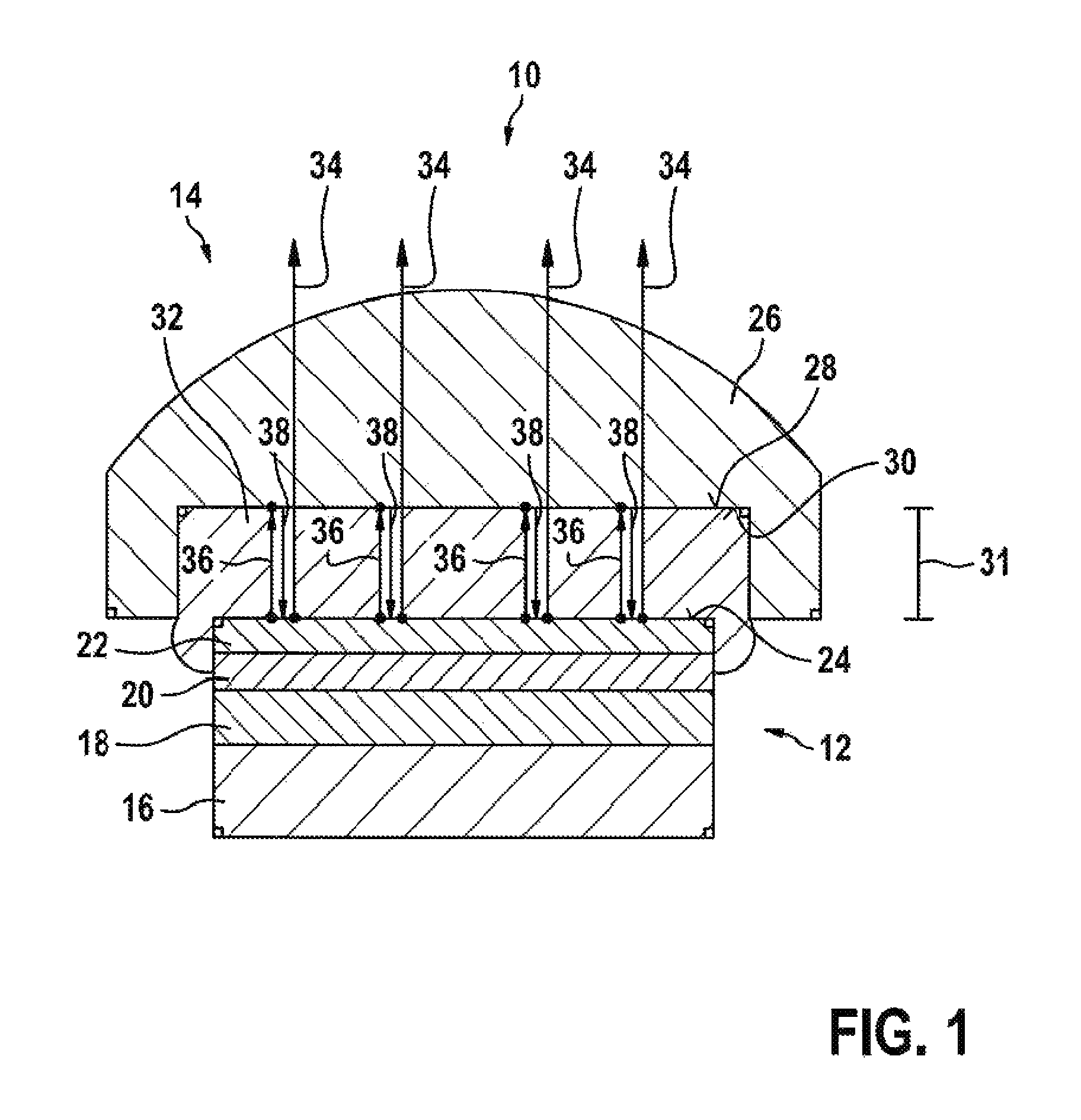 Ultrasound probe with an acoustical lens