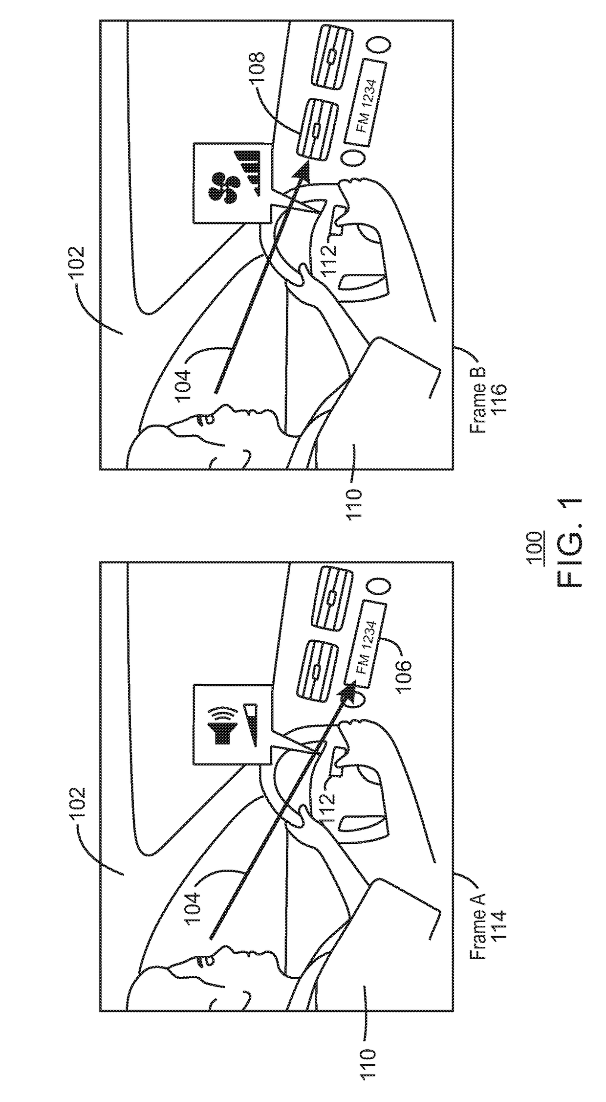 Interaction based on capturing user intent via eye gaze