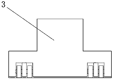 Slotting device used for production of shell of multi-medium air curtain machine