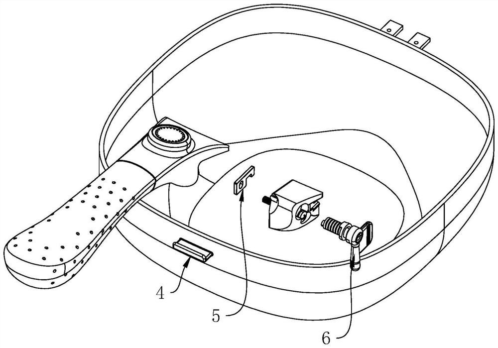 Handle connecting structure for cooker