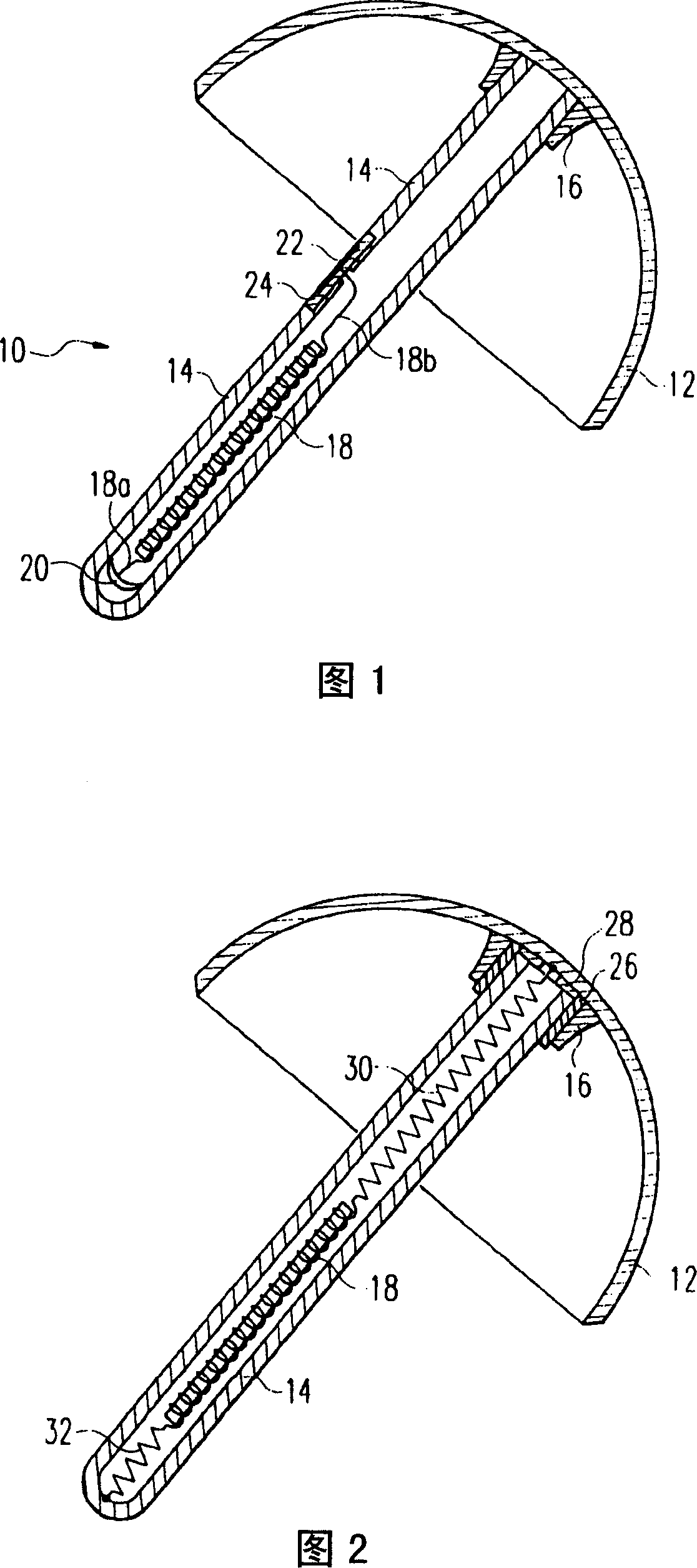 Coronal implanter in femoral head