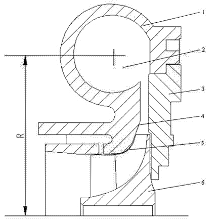 Experimental device for rapidly evaluating performances of centrifugal compressor of exhaust gas turbocharger