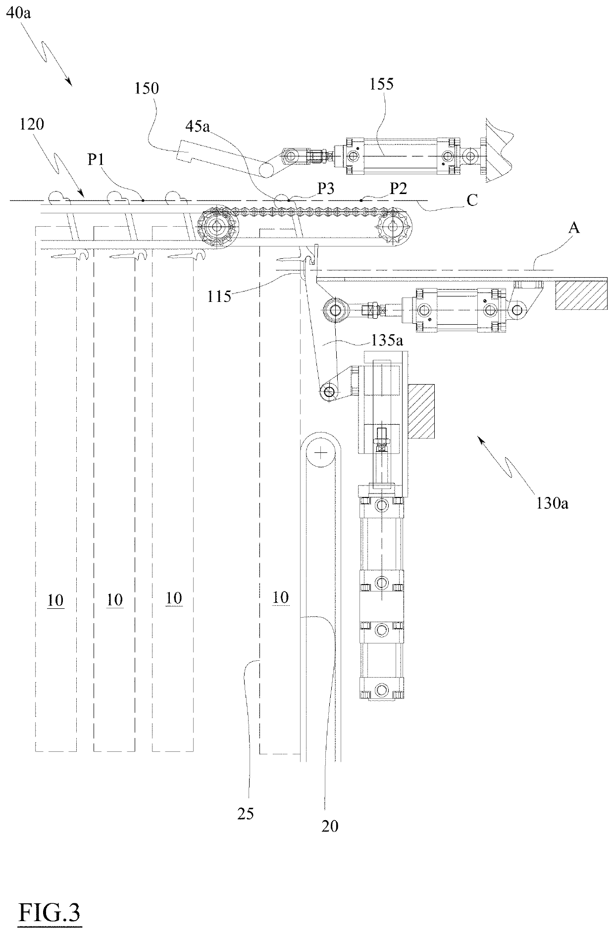 Support element for portions of meat