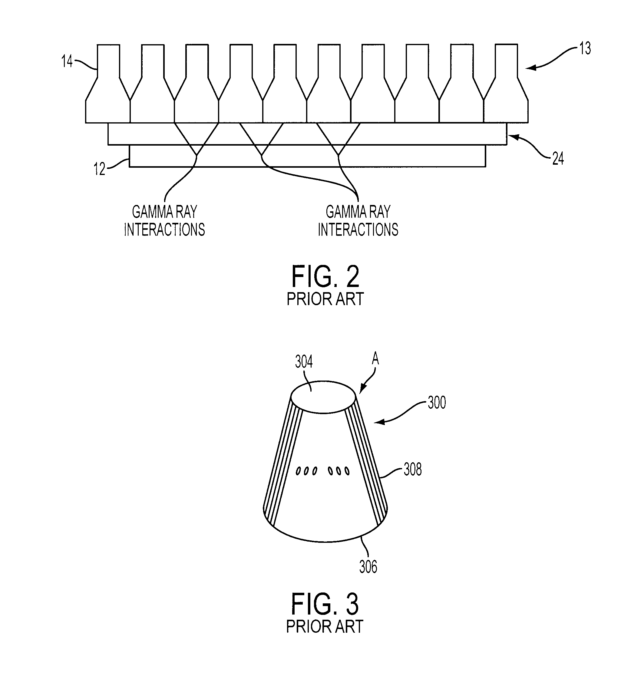 Radiation detector having a fiber optic wedge with a plurality of parallel fibers