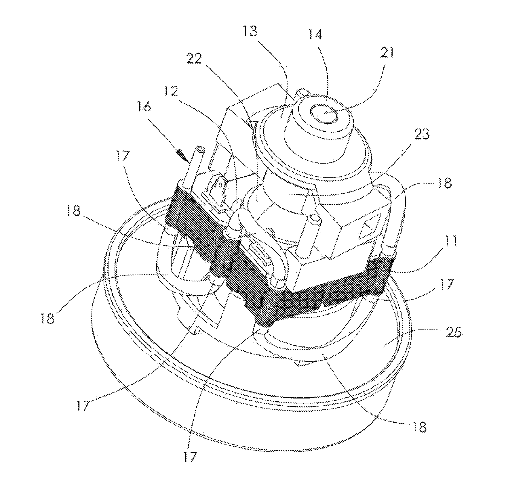 Cooling system of motor assembly for cleaner