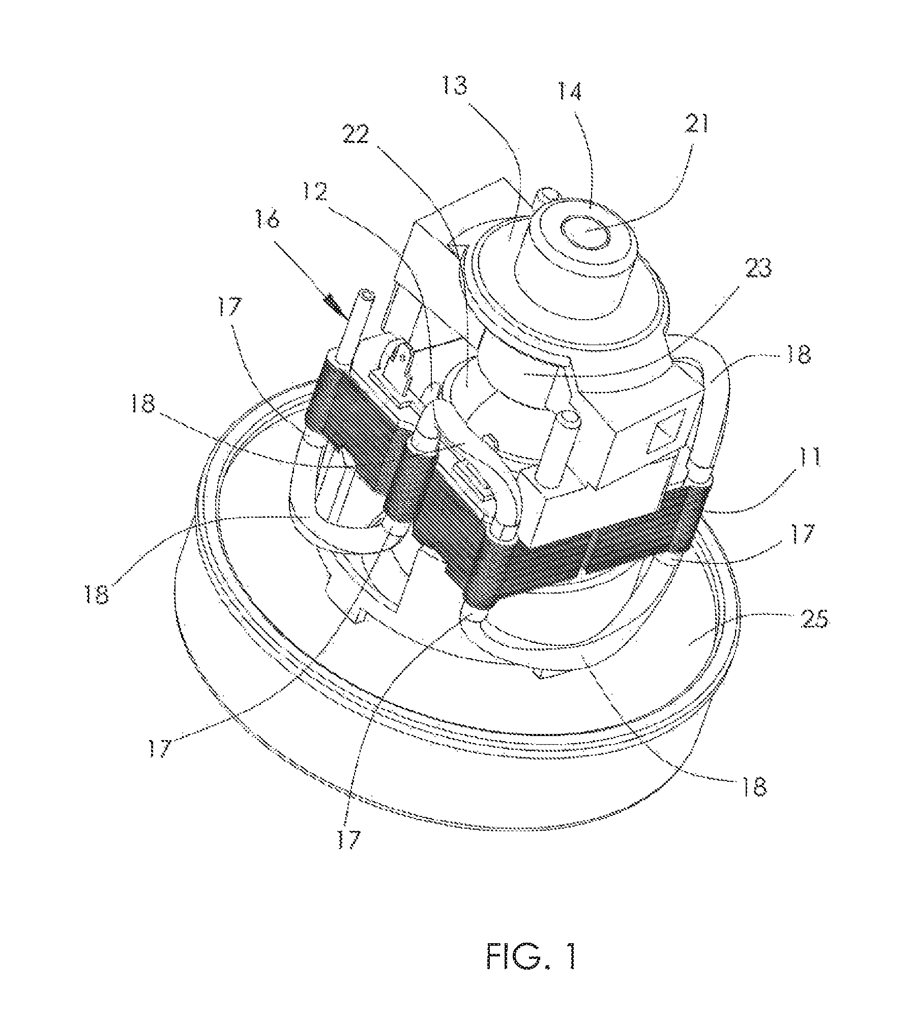 Cooling system of motor assembly for cleaner