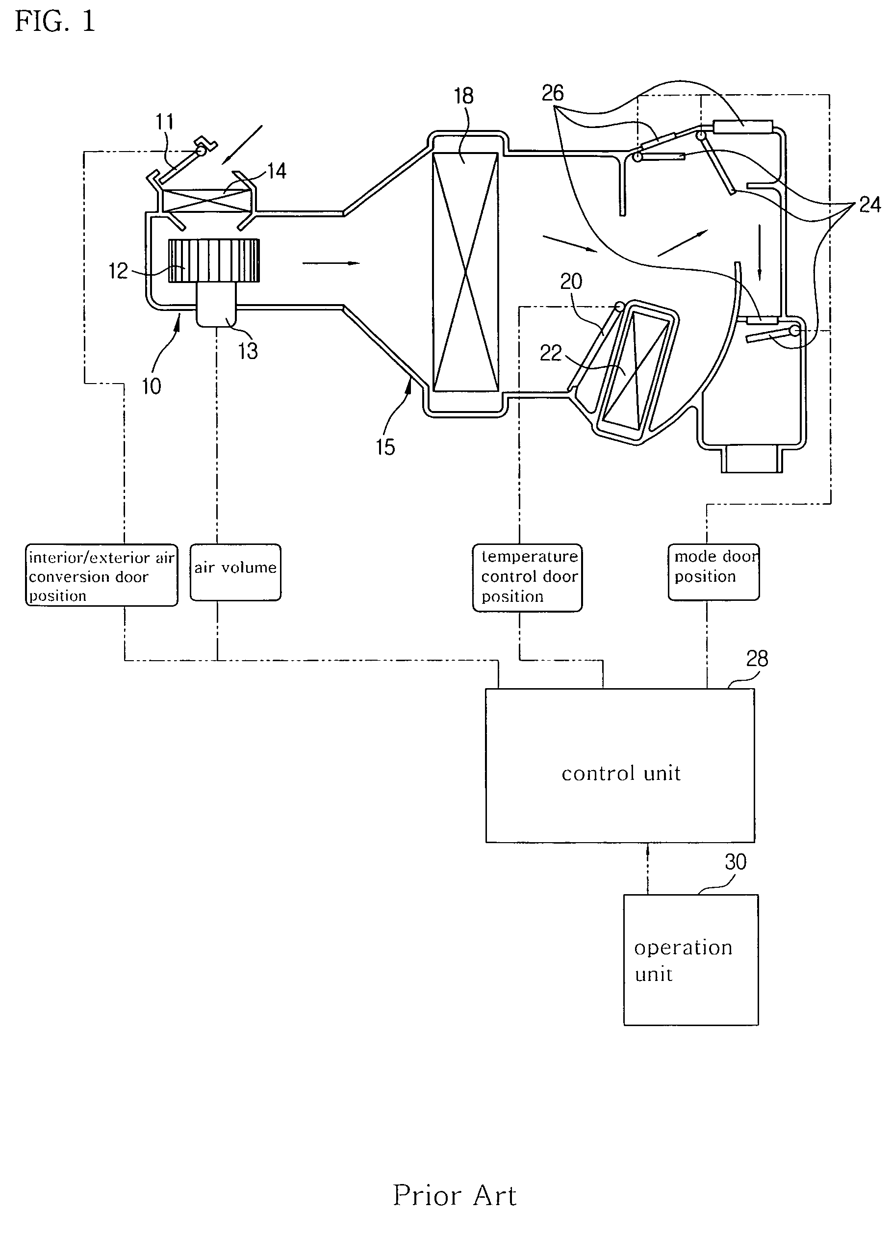 Device for and method of informing replacement time of air filter