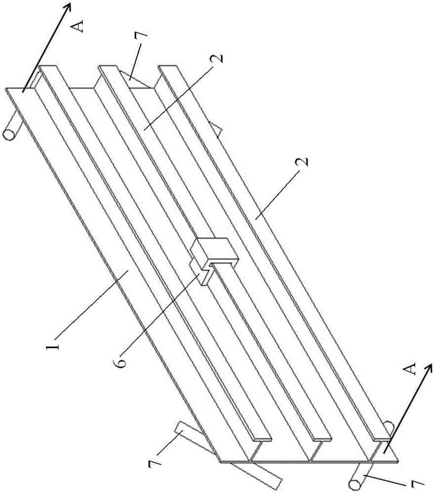 Shot peen forming method realizing torsional deformation of high-rib integral panel