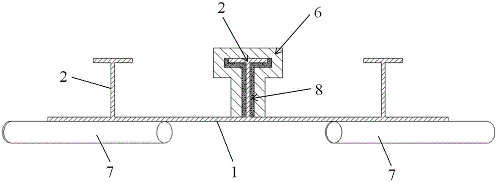 Shot peen forming method realizing torsional deformation of high-rib integral panel