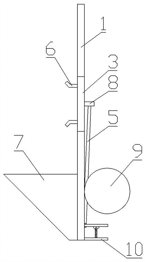 Grounding wire winding frame