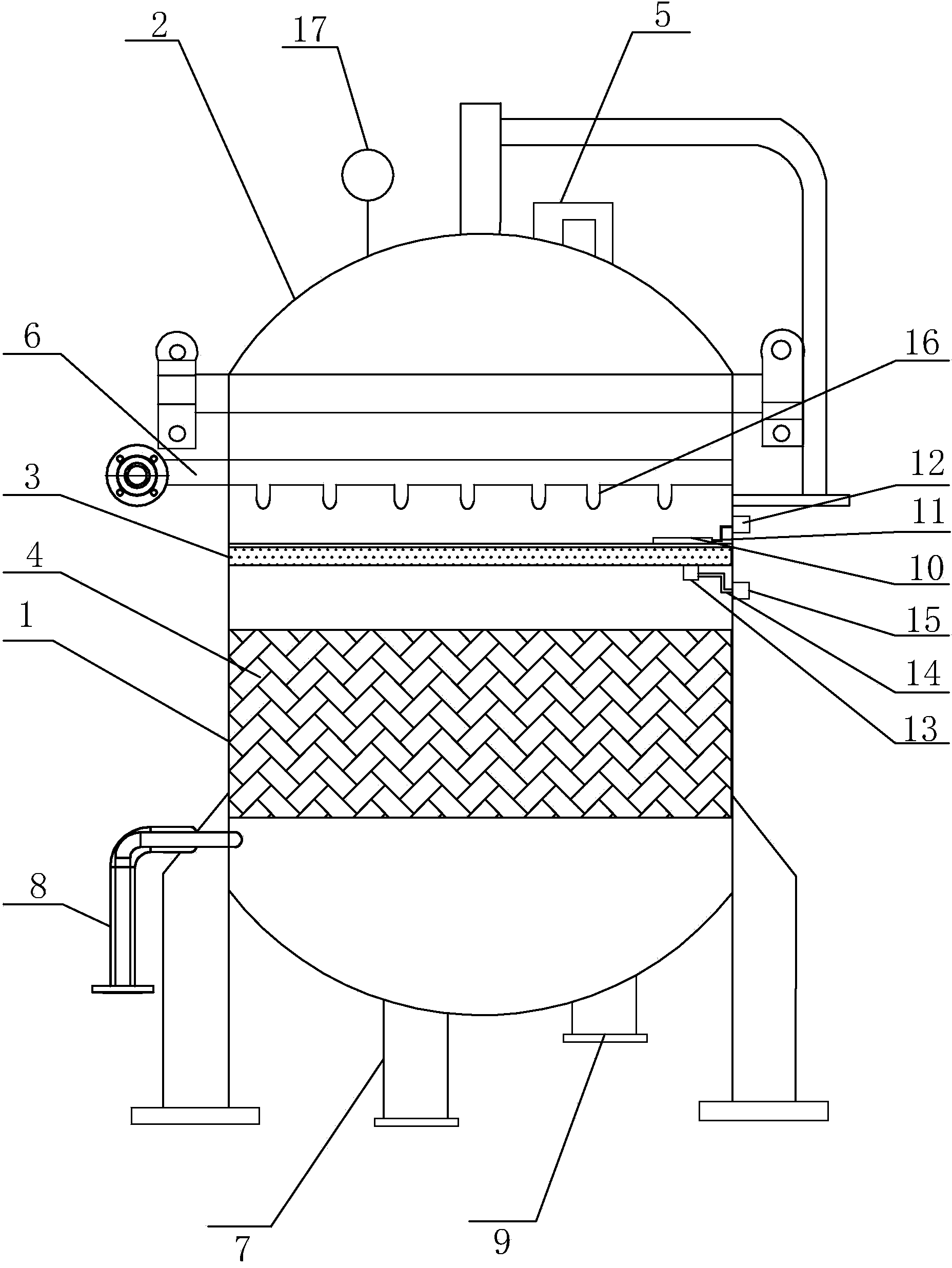 Cucumber juice filtering device