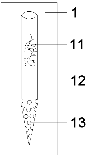 Water seepage device and method