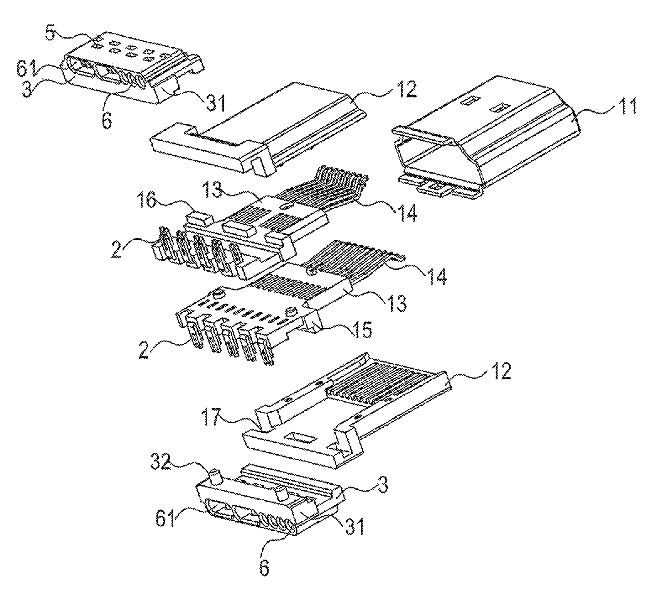 Bayonet type electronic connector