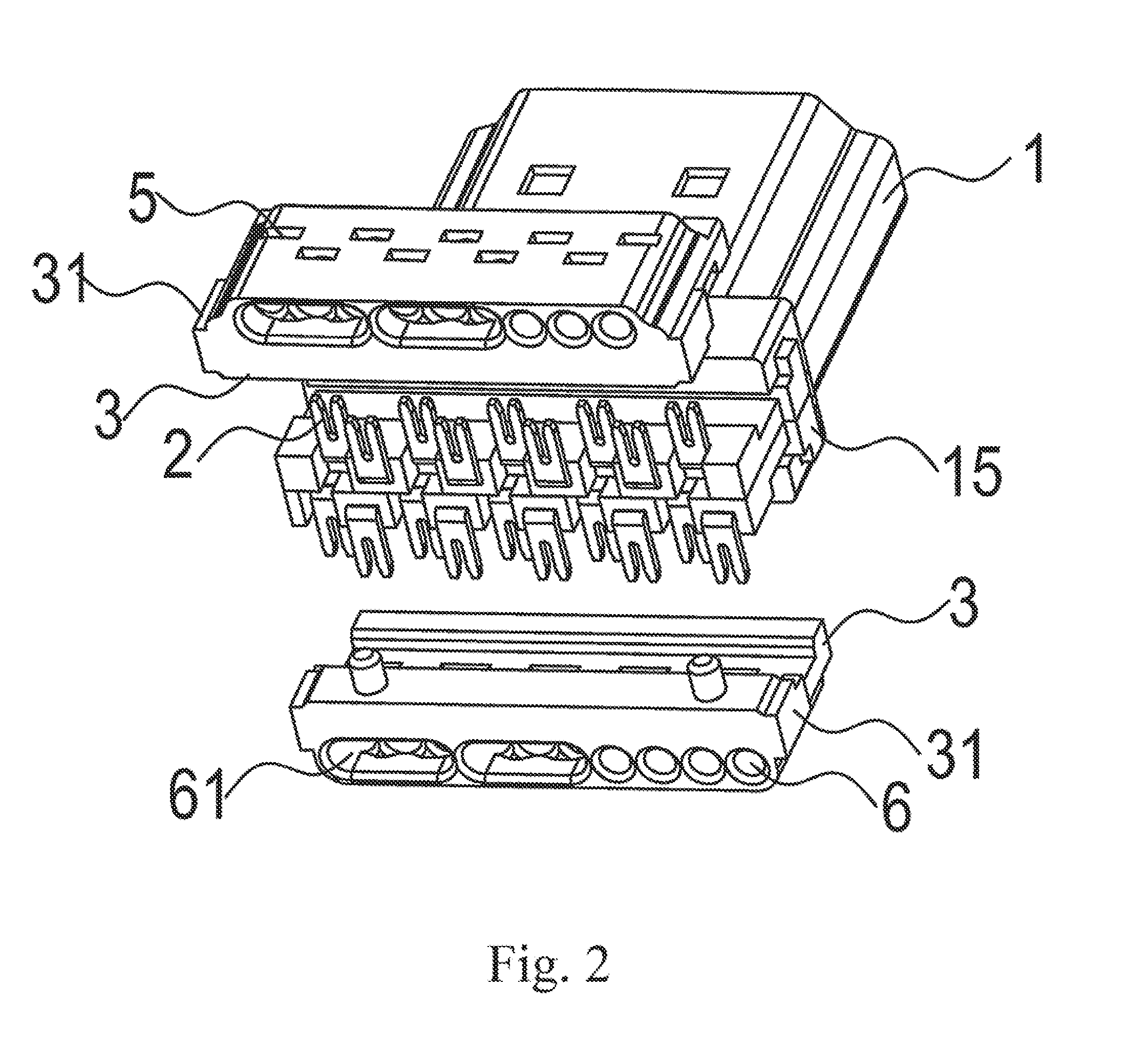 Bayonet type electronic connector