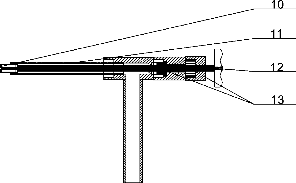 Anti-freezing liquid level meter device for water jacket furnace