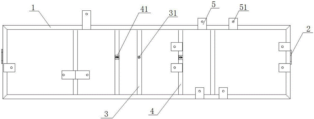 Welding and locating tool for battery bracket of electric bus