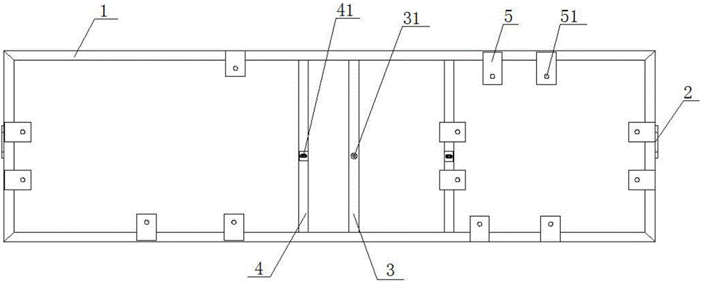 Welding and locating tool for battery bracket of electric bus