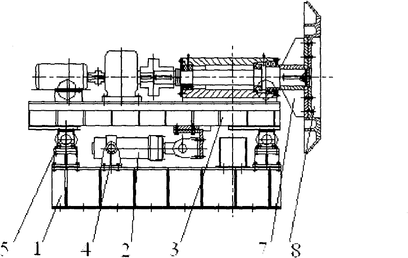 Guiding device of large diameter cast iron pipe external spraying machine