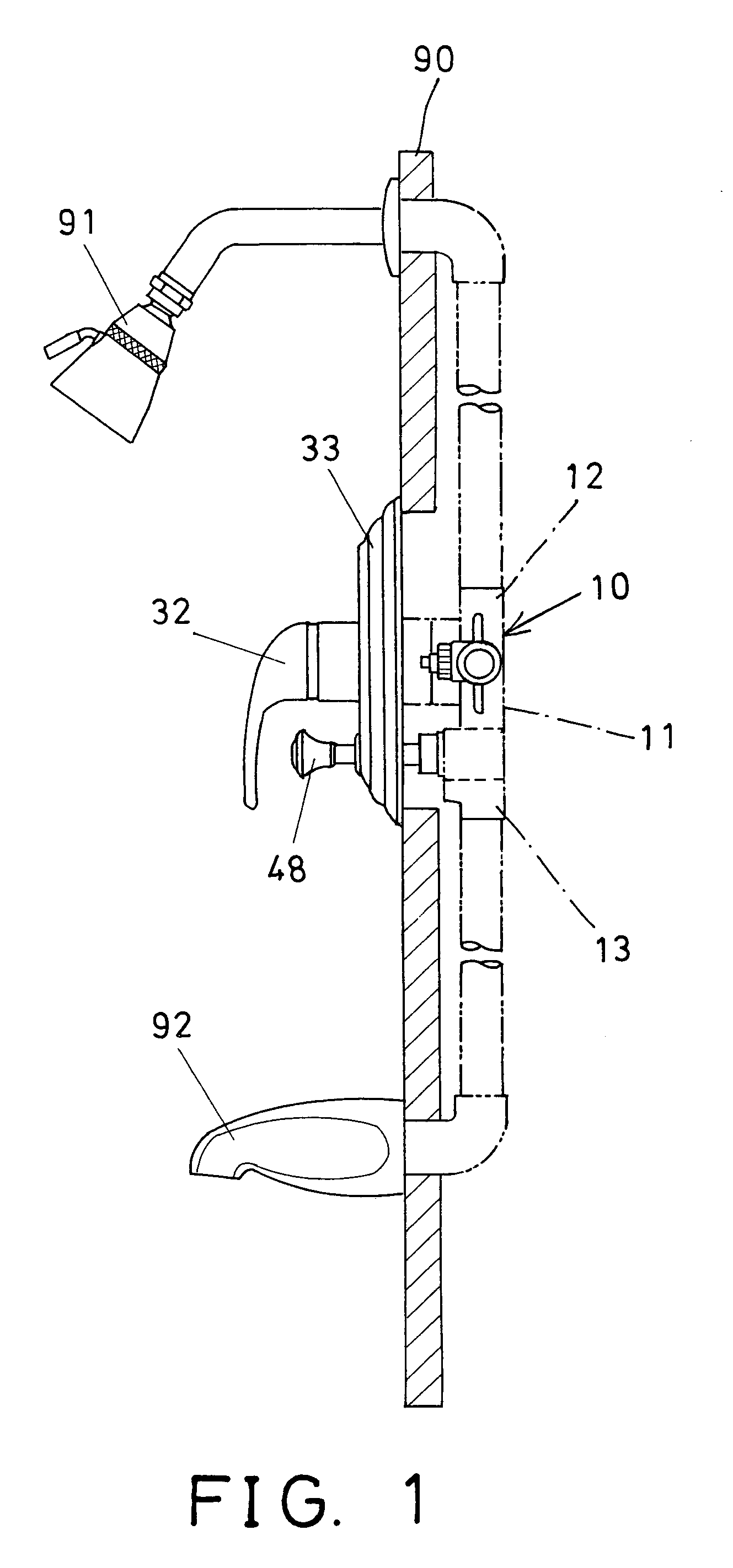 Valve device for faucet or spray gun