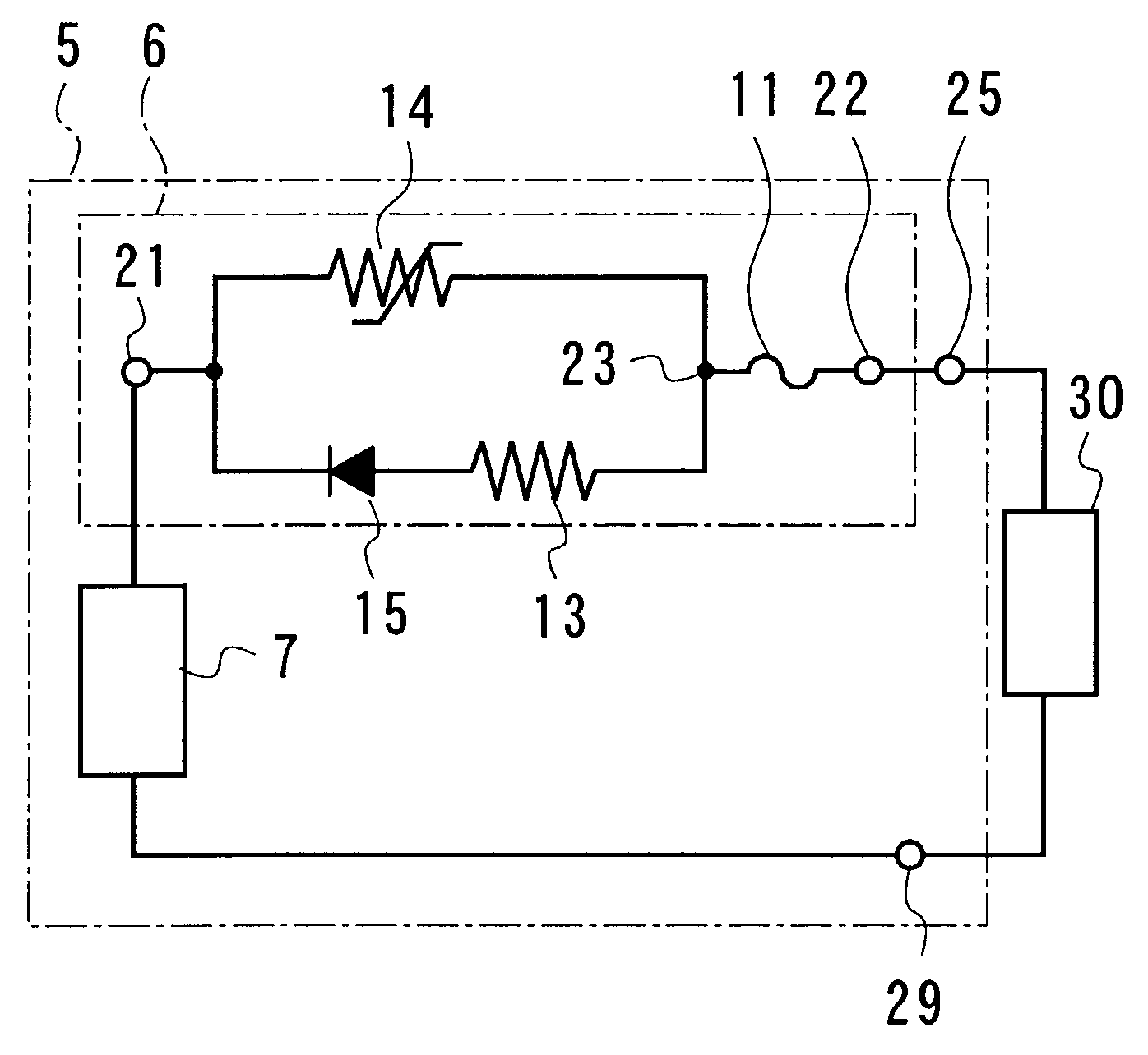 Secondary batteries having a protective circuit