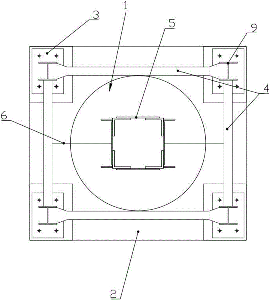 Latticed column welding device and method