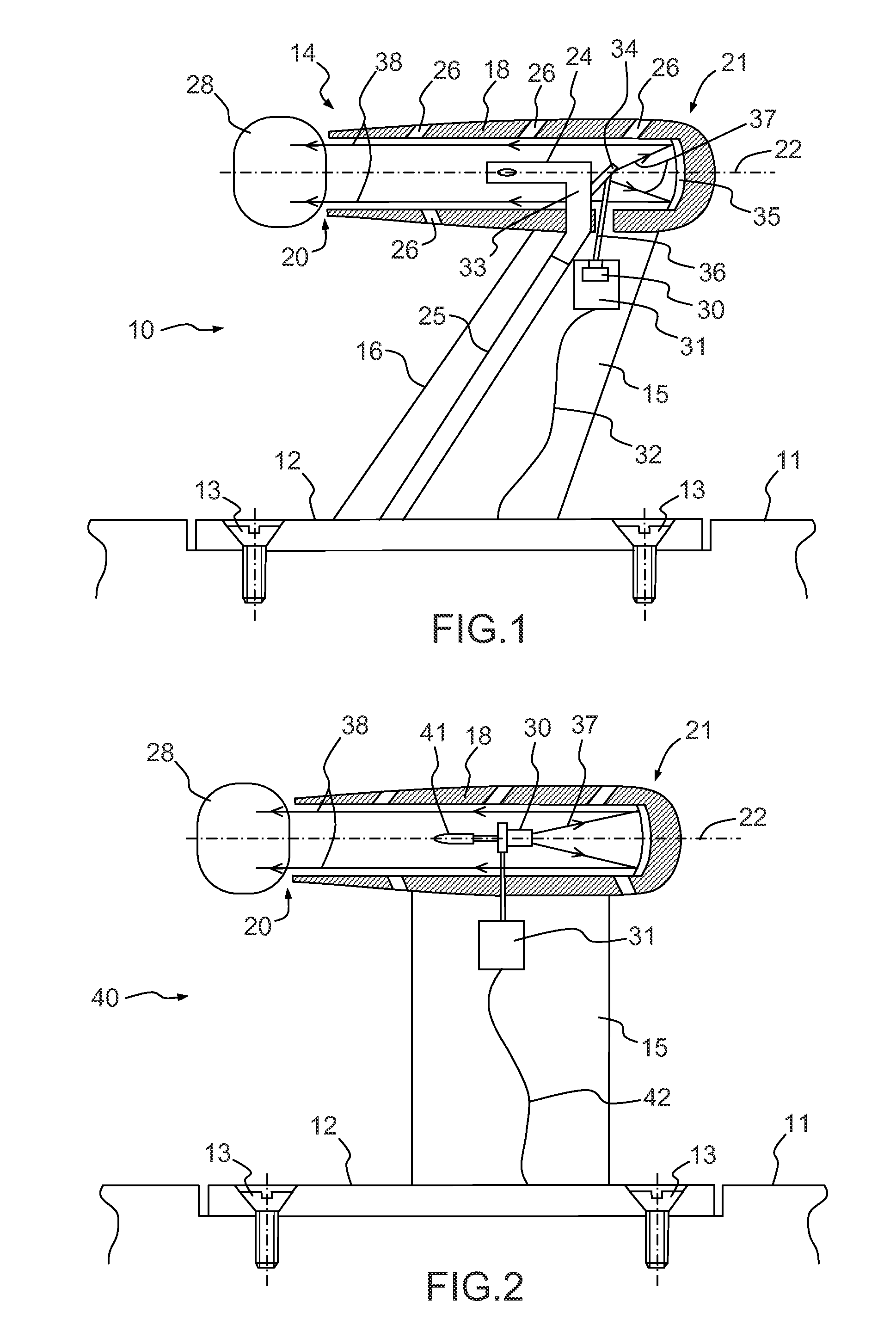 Aerodynamic measurement probe for aircraft