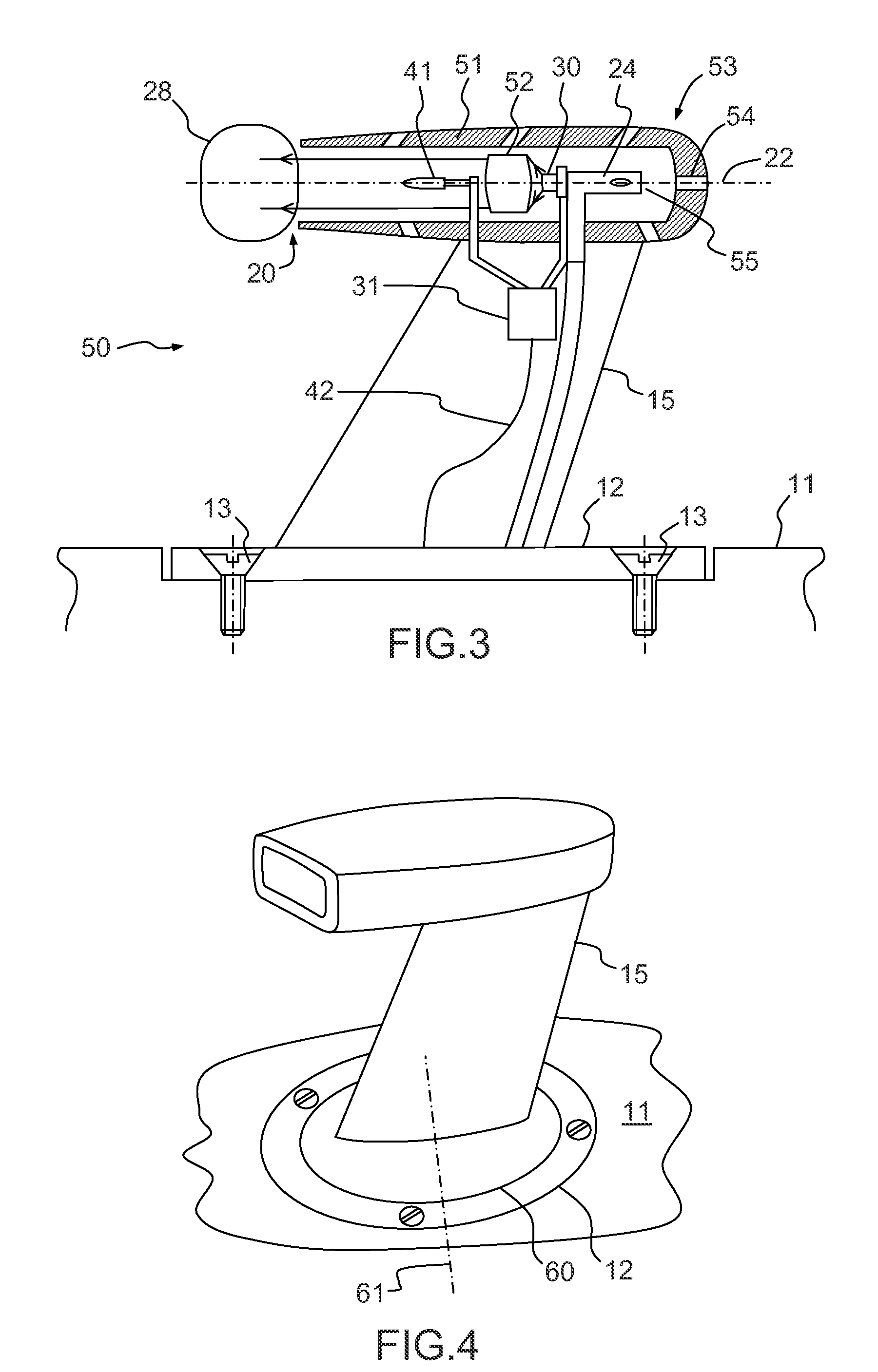 Aerodynamic measurement probe for aircraft