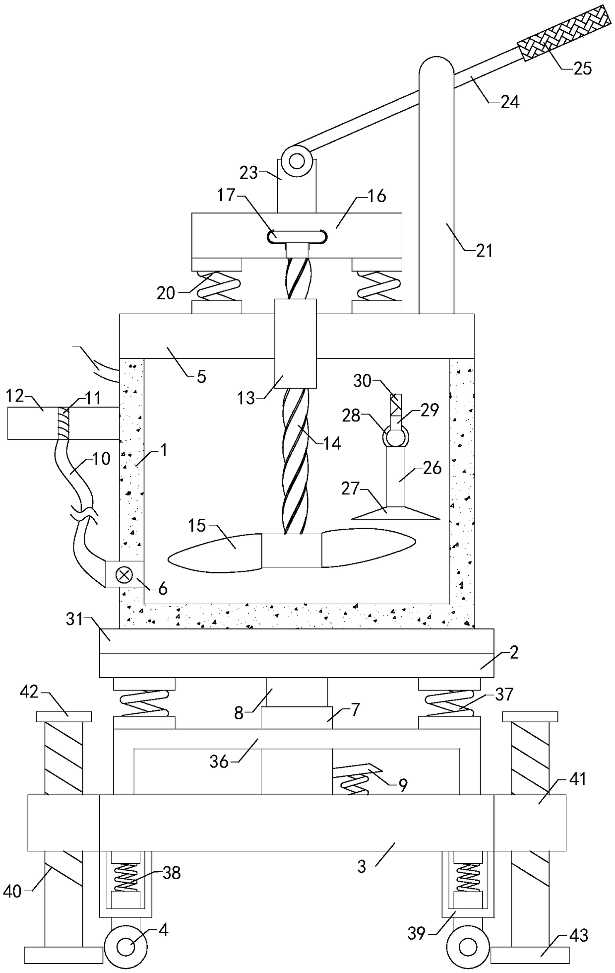 Outer surface layer cleaning auxiliary device special for road led lamp