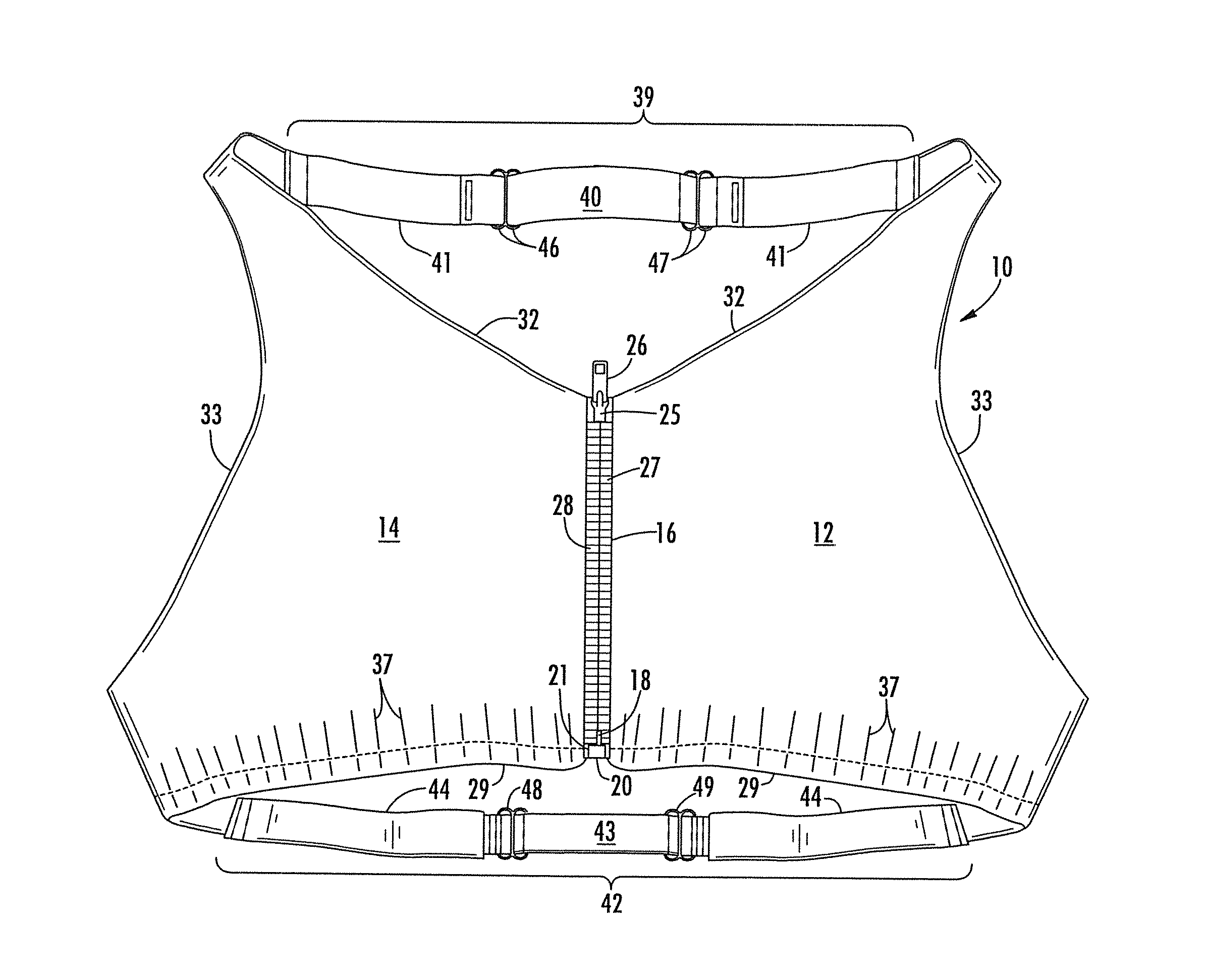 Method for making and using a torso top outer garment, and resulting garment