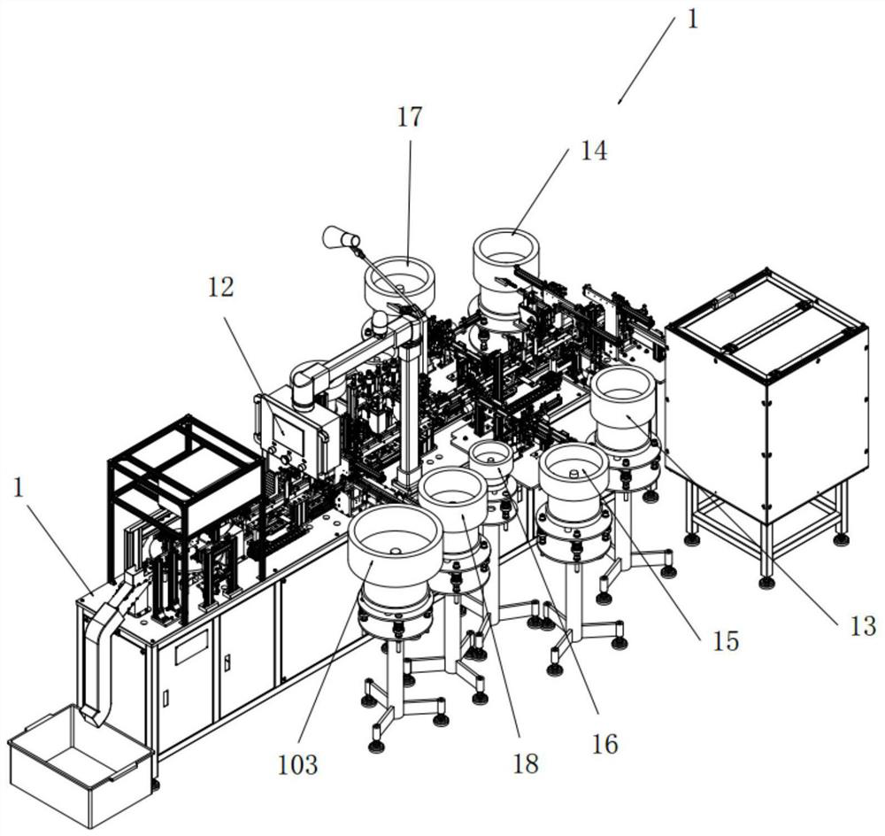 Automatic assembling device for assembly and detection of wiring terminal