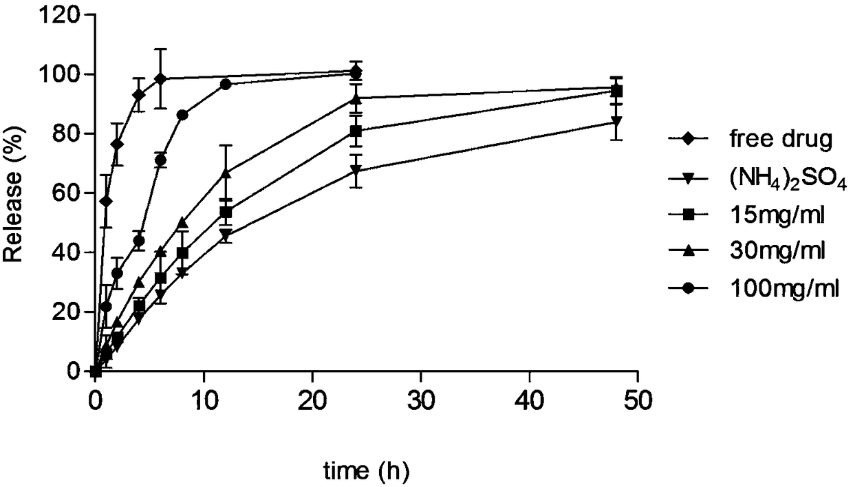 Liposome composition capable of adjusting drug release and preparation method thereof