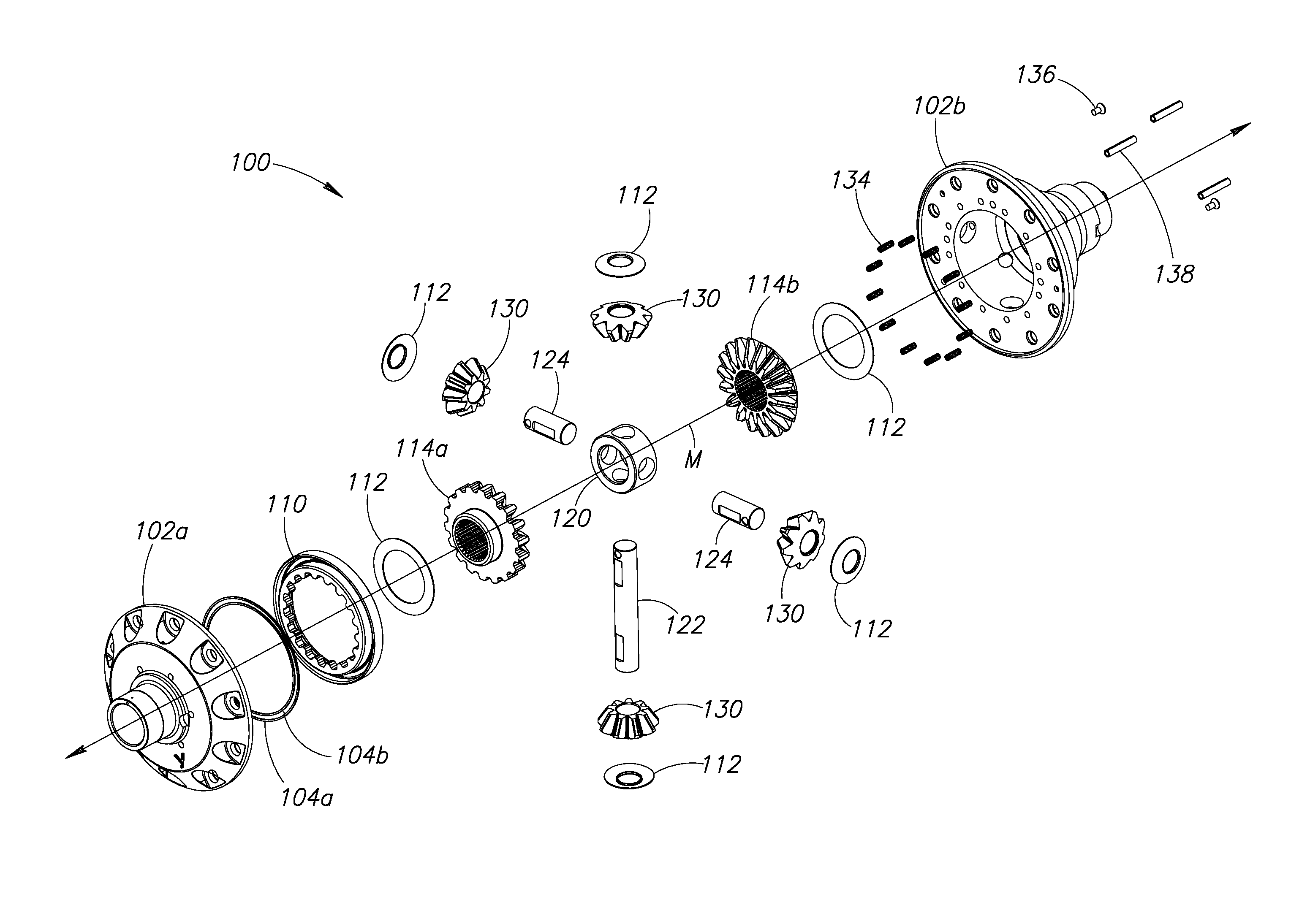 Locking differential assembly