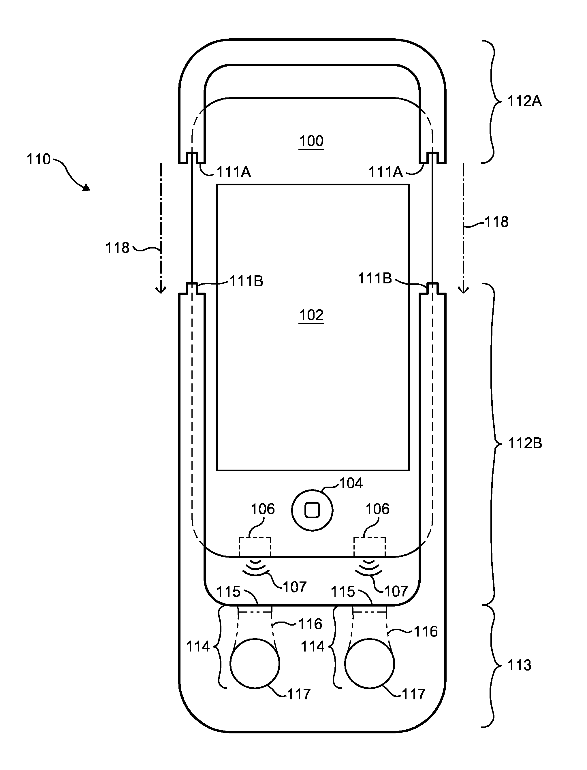 Mobile media device case/attachment for providing passive acoustic boosting