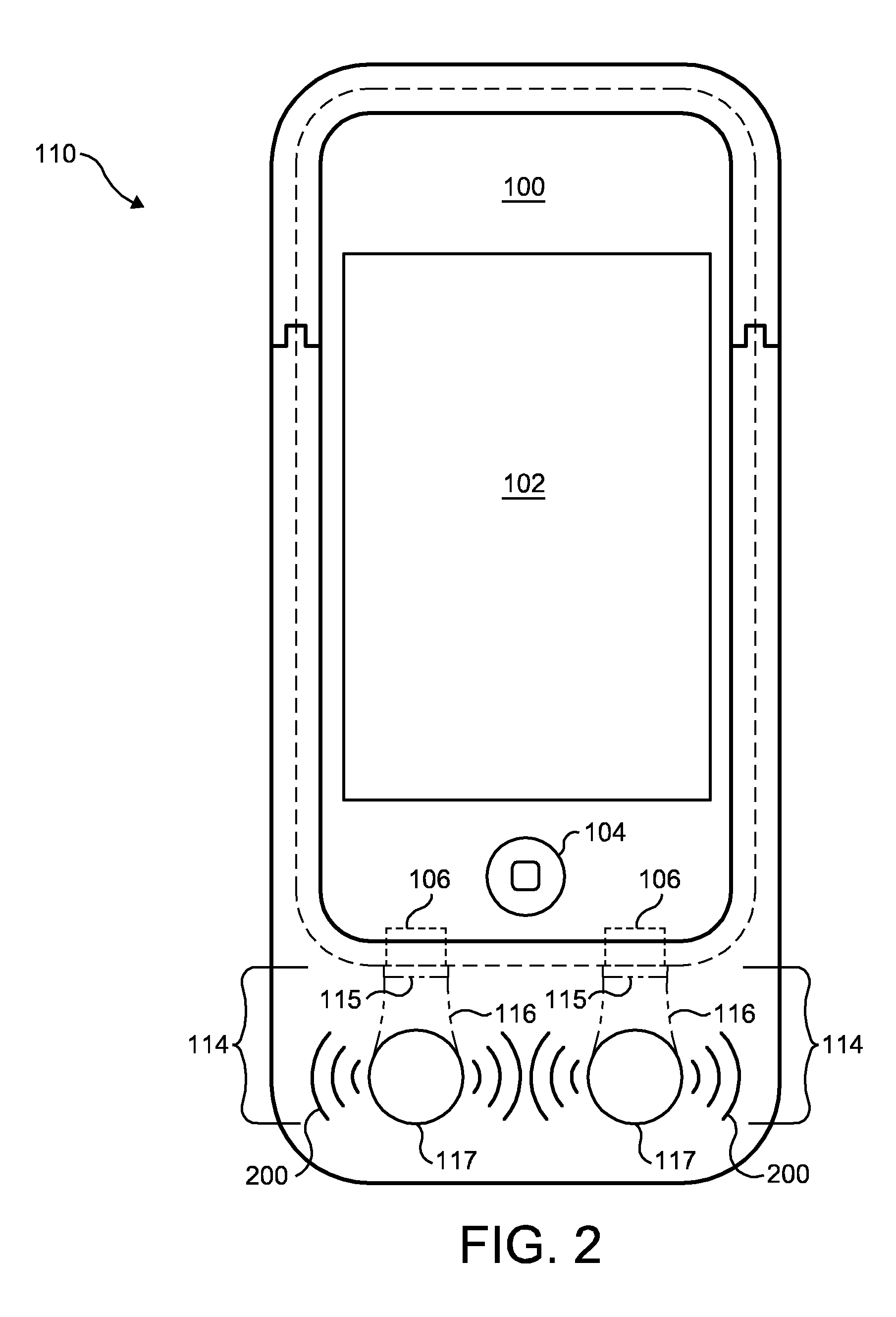 Mobile media device case/attachment for providing passive acoustic boosting