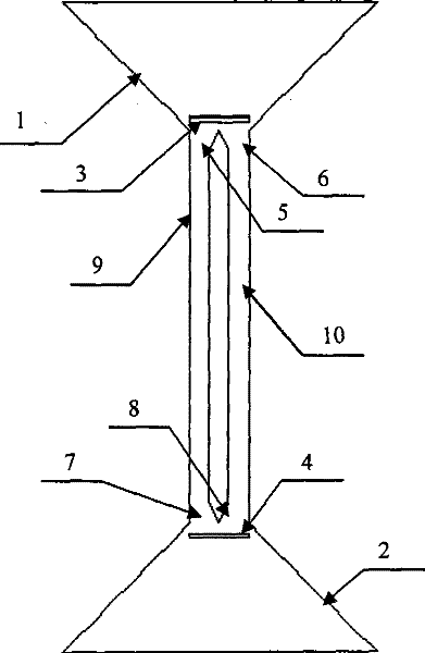 Resonant tuning fork structure having strong self-coupling performance