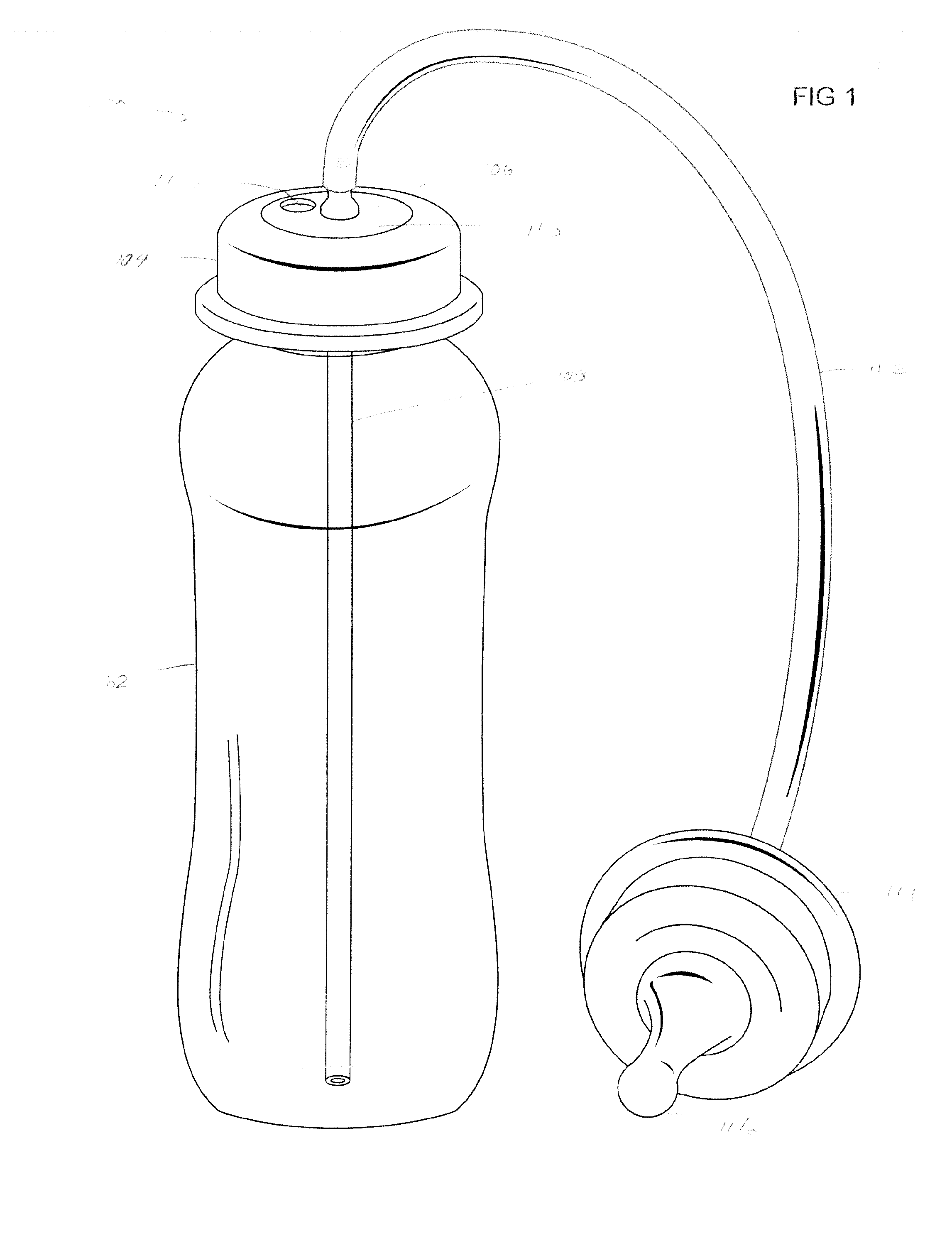 Modular feeding bottle