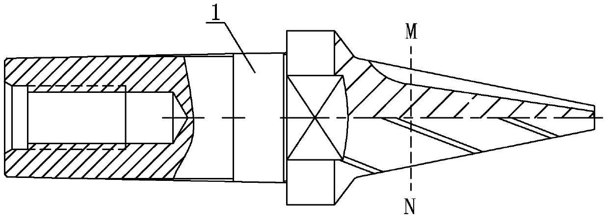 Recycling method of scrapped groove taper milling cutter