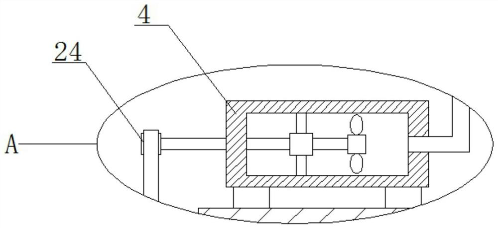 Automatic glue dispensing device of guide rail boxing machine and using method