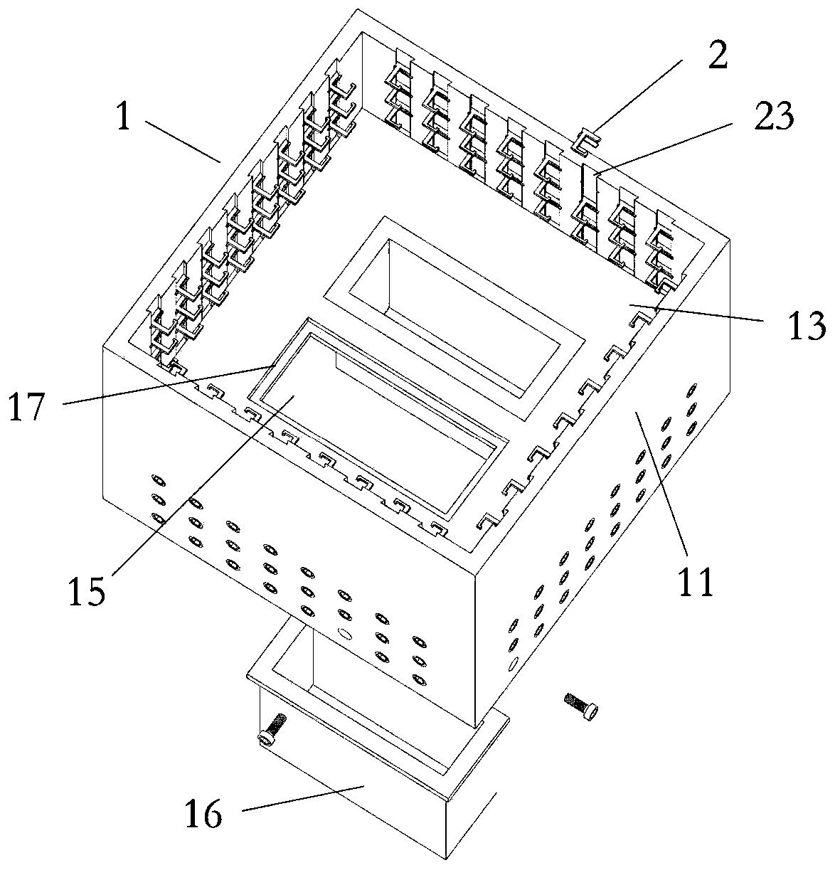 Column cap, frame column and building body