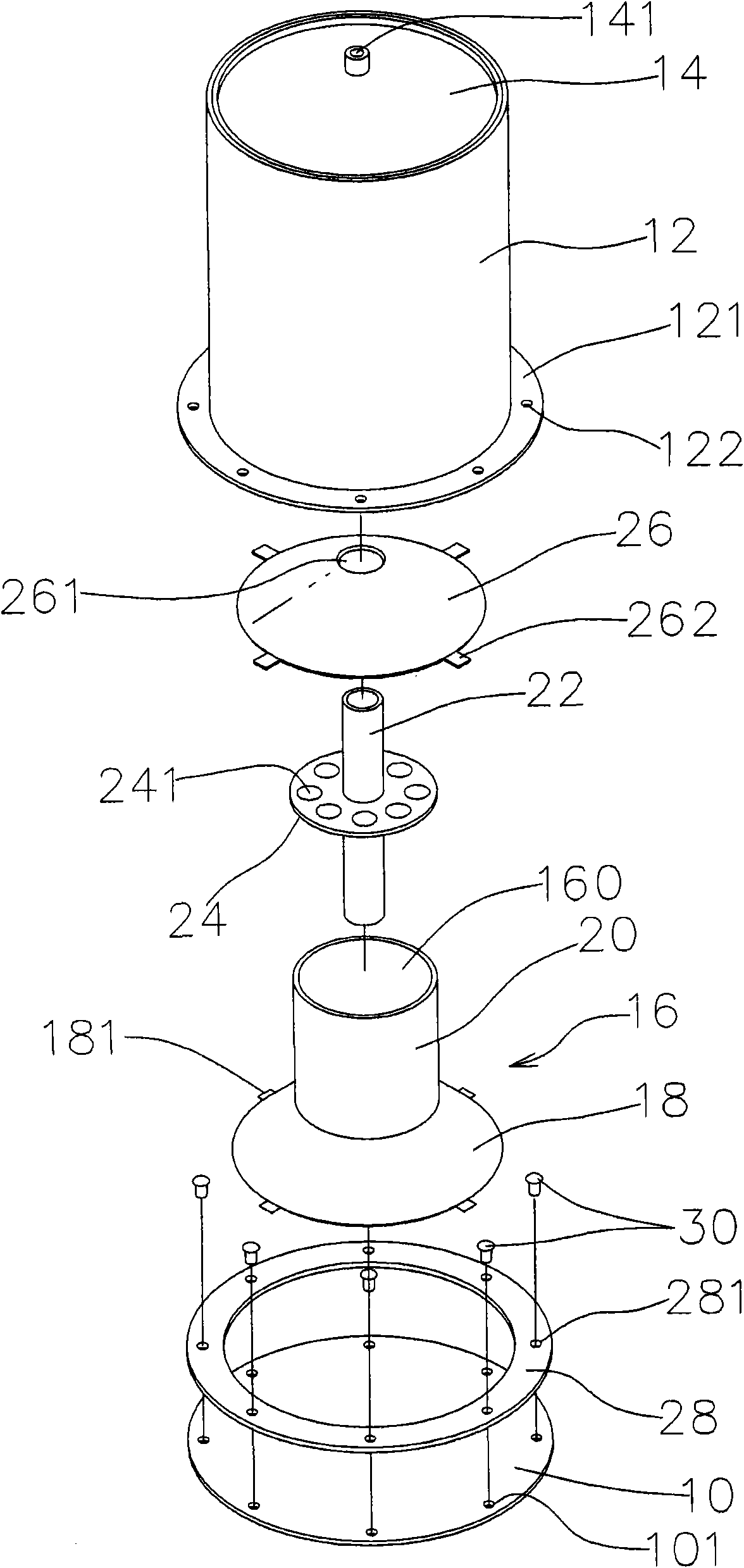 Directive thermosyphon-type heat conducting column